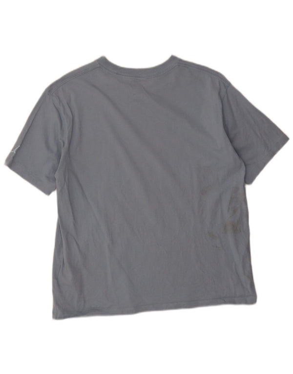 T-shirt grafica oversize Jordan da donna, taglia UK 10, piccola, in cotone grigio