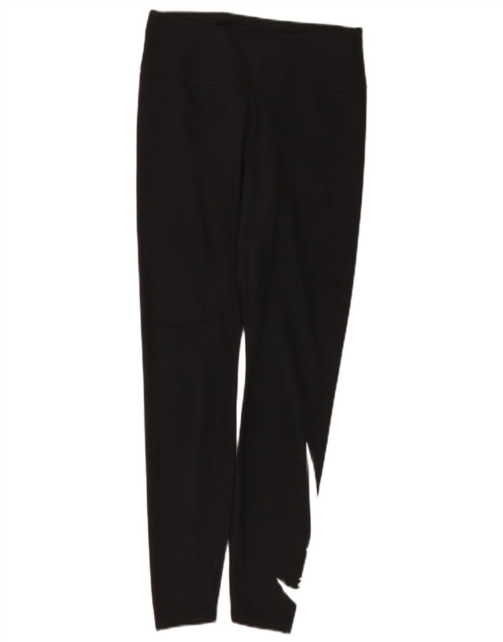 Leggings grafici Nike Dri Fit da donna UK 12 medio nero poliestere