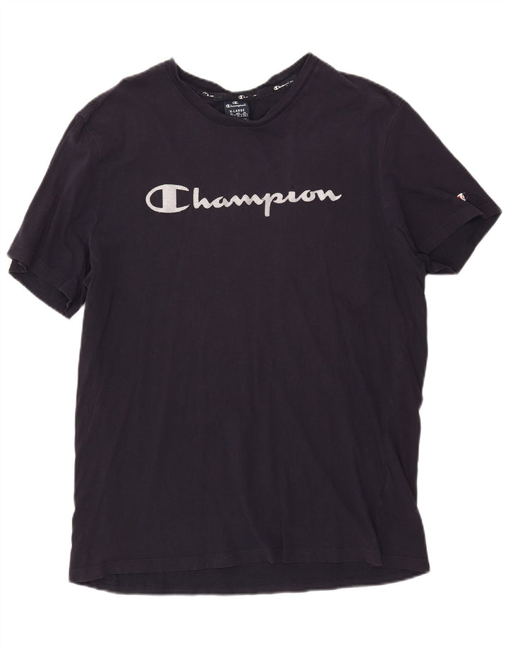 T-shirt grafica da uomo Champion Top XL Blu navy