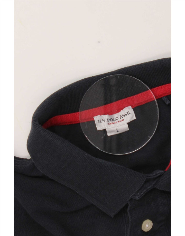 Polo Assn. Camicia da uomo grande blu navy