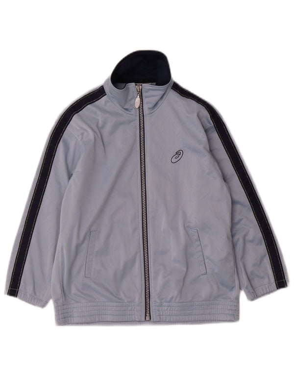 Giacca da tuta ASICS da ragazzo 5-6 anni Blu Colourblock