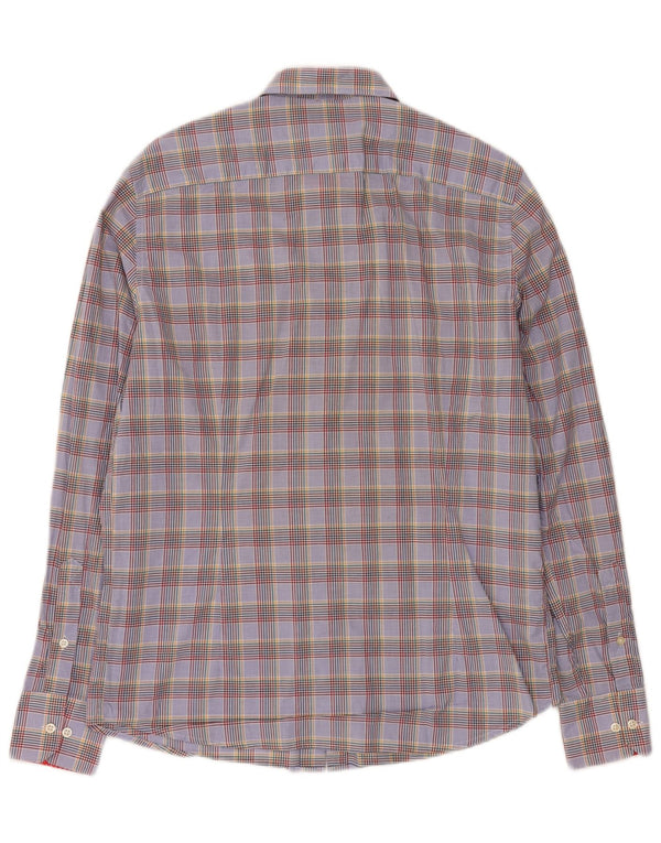 BARBOUR Camicia sartoriale da uomo a quadri medi multicolore
