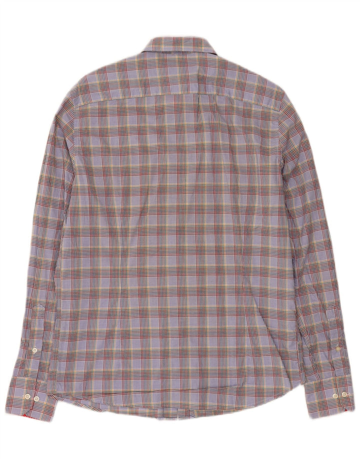 BARBOUR Camicia sartoriale da uomo a quadri medi multicolore