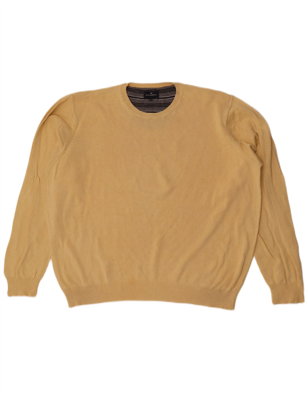 Maglione maglione girocollo da uomo Marks & Spencer blu Harbour XL giallo