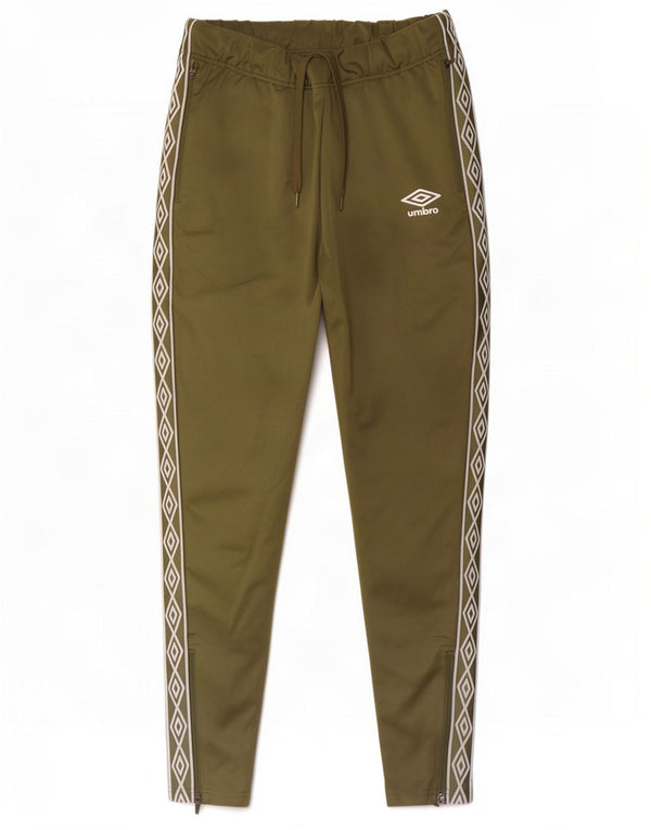 Pantaloni da tuta con grafica Umbro da uomo, poliestere medio kaki