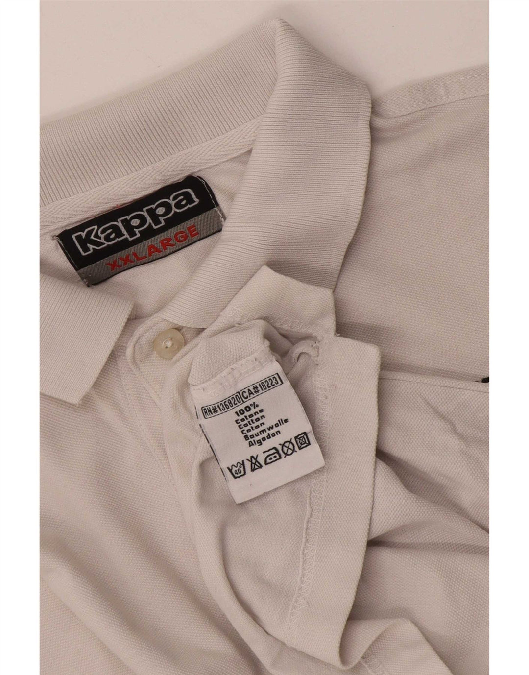 Polo Kappa Uomo 2XL Cotone Bianco