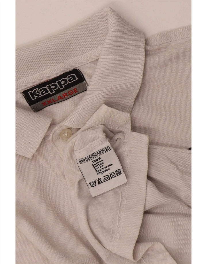 Polo Kappa Uomo 2XL Cotone Bianco