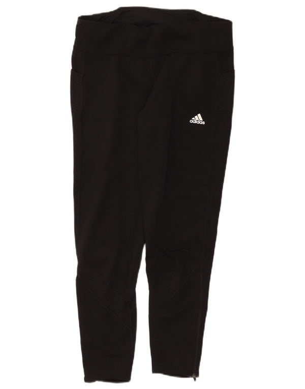 ADIDAS Womens Aeroready Leggings UK 16/18 Large Black Polyester