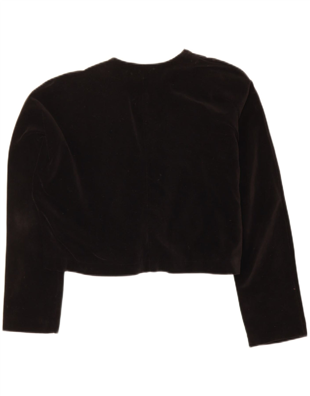 SISLEY Womens Bolero Jacket IT 44 Medium Black Cotton Vintage Sisley and Second-Hand Sisley from Messina Hembry 