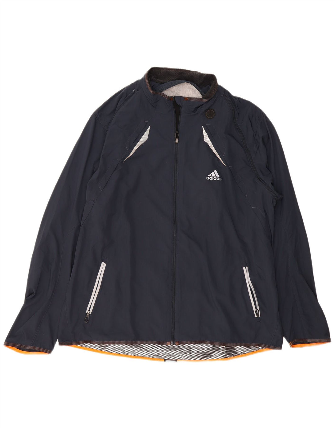 Giacca antipioggia ADIDAS da uomo Clima 365 UK 42 XL Poliestere blu navy