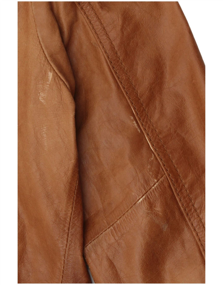 Giacca in pelle bomber da donna Pimkie UK 12 Marrone medio