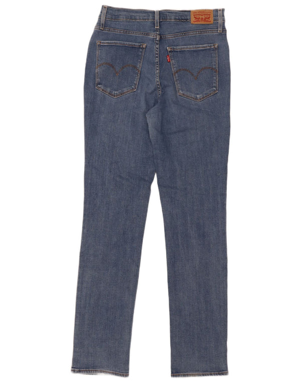 Jeans dritti a vita alta Levi's 724 da donna W30 L32 in cotone blu