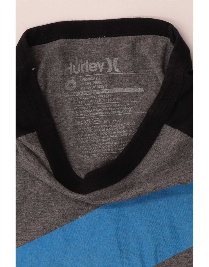 Top Hurley da bambino con grafica Premium Fit a maniche lunghe 15-16 anni Grigio medio