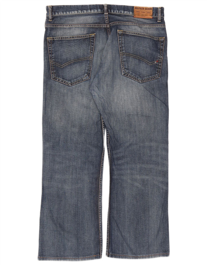 Jeans dritti corti da uomo Tommy Hilfiger W34 L26 Blu