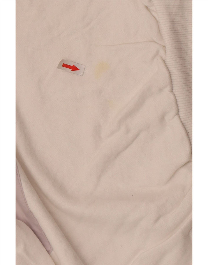 Felpa grafica da uomo Helly Hansen, piccola, in cotone color block bianco