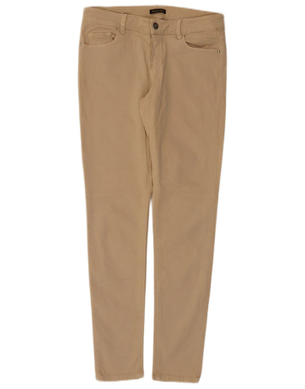 Pantaloni casual skinny da donna Massimo Dutti EU 38 Small W28 L30 Beige