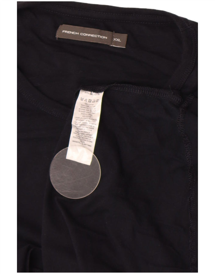 T-shirt da uomo French Connection Top 2XL cotone nero
