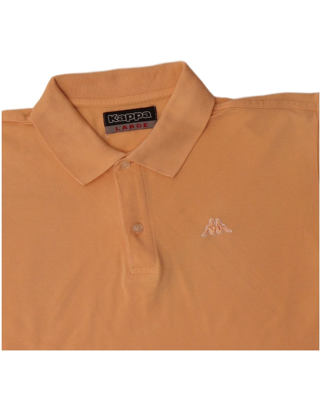 KAPPA Mens Polo Shirt Large Yellow Cotton