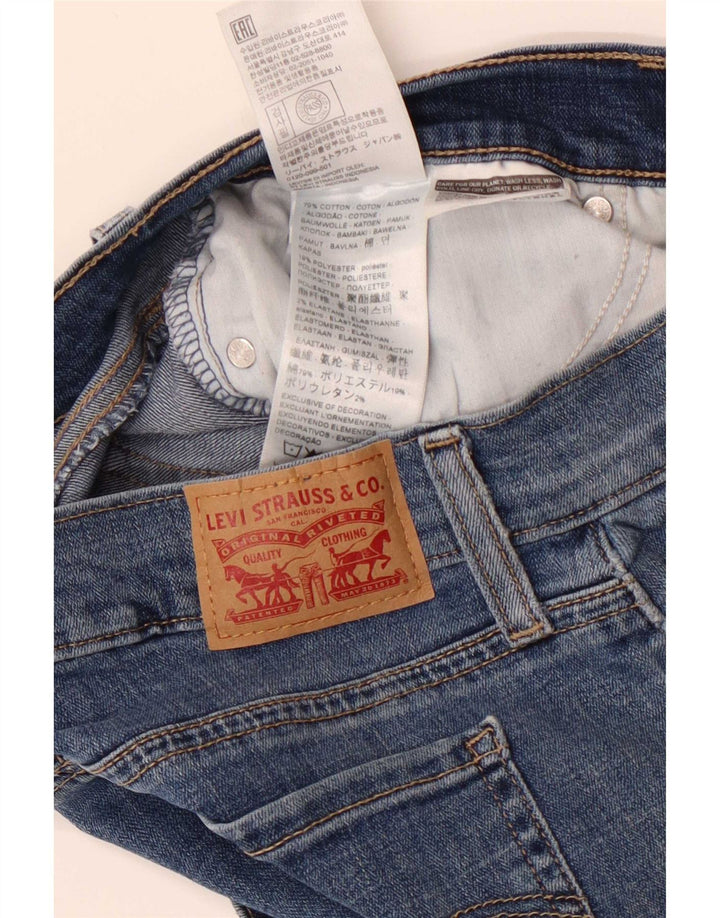Levi's Pantaloncini di jeans da donna medi W28 Blu Cotone
