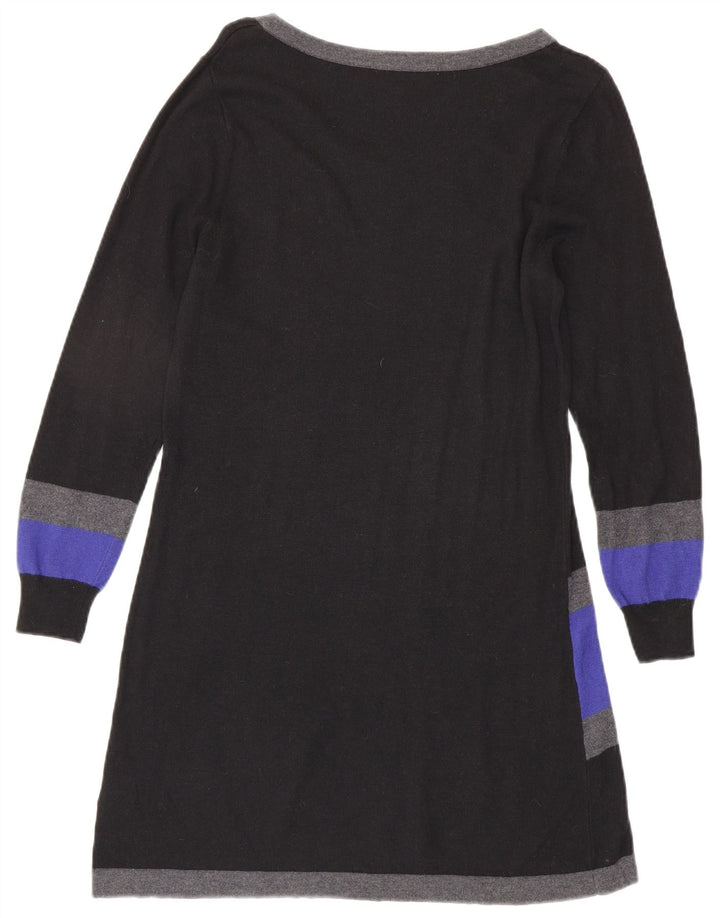 Abito maglione da donna Marks & Spencer UK 14 Viscosa color block medio nero