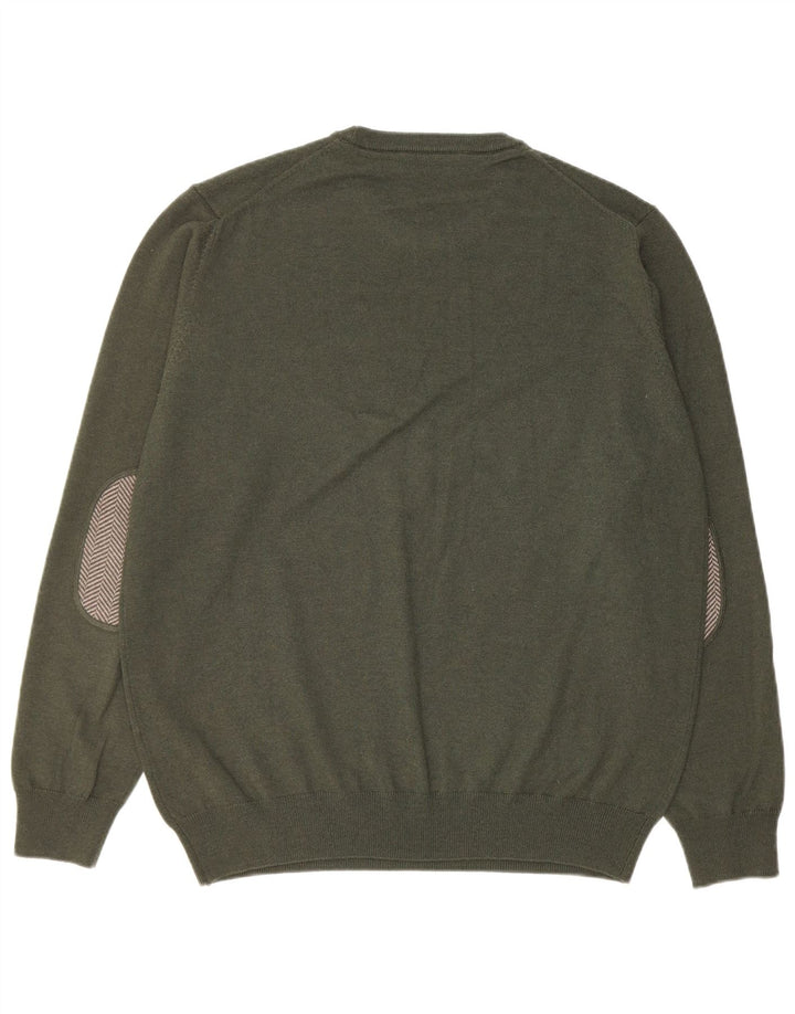 Maglione maglione girocollo da uomo Harmont & Blaine XL lana verde