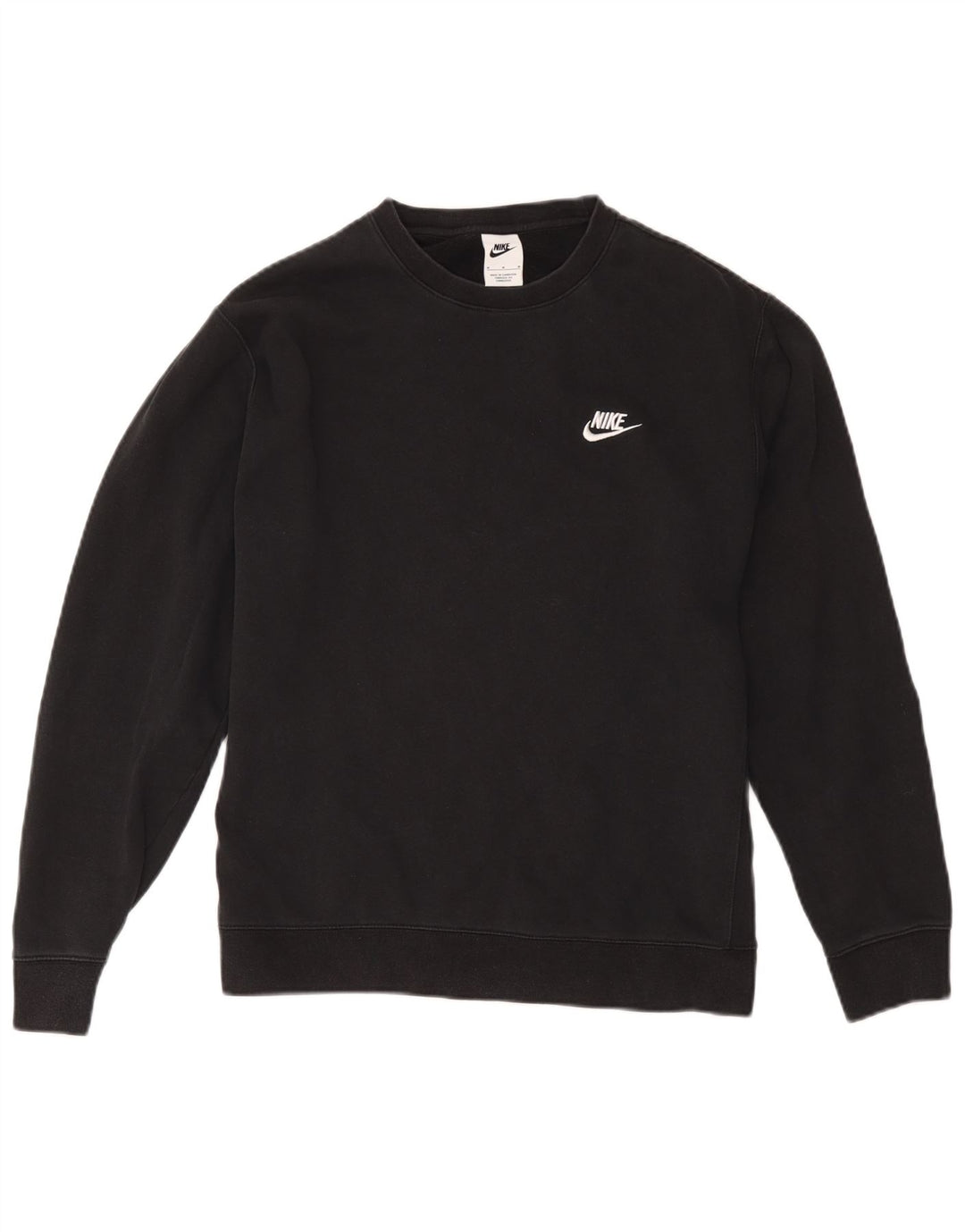 Felpa Nike Uomo Maglia Media Cotone Nero