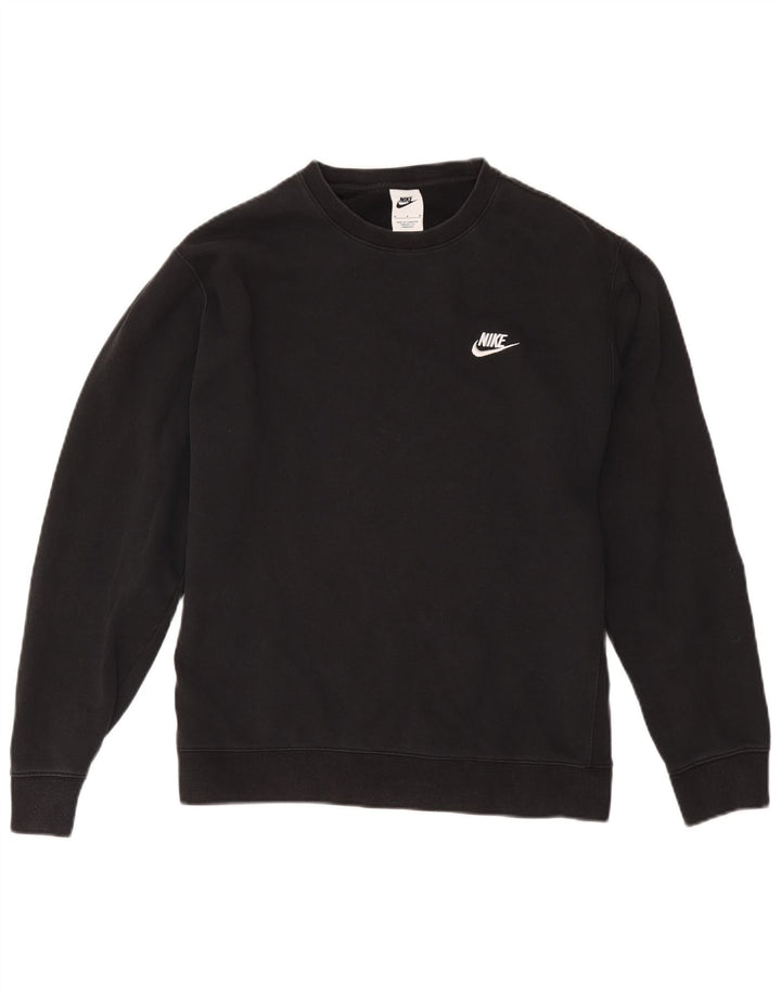 Felpa Nike Uomo Maglia Media Cotone Nero