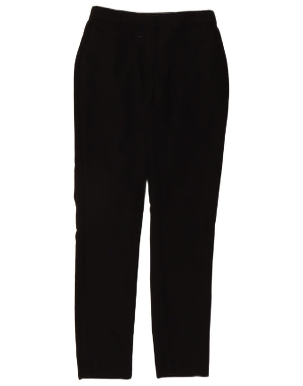 Pantaloni chino slim da donna Zara XS W24 L28 cotone maculato nero