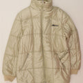 ELLESSE Womens Padded Coat IT 52 2XL Beige Vintage Ellesse and Second-Hand Ellesse from Messina Hembry 