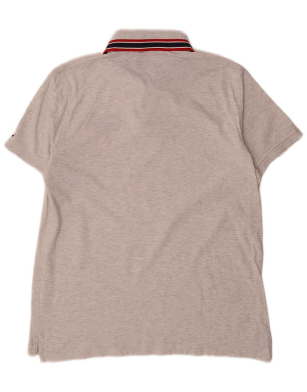 Polo grafica da uomo Tommy Hilfiger grande grigia chiazzata