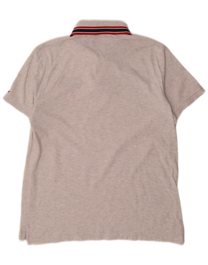 Polo grafica da uomo Tommy Hilfiger grande grigia chiazzata