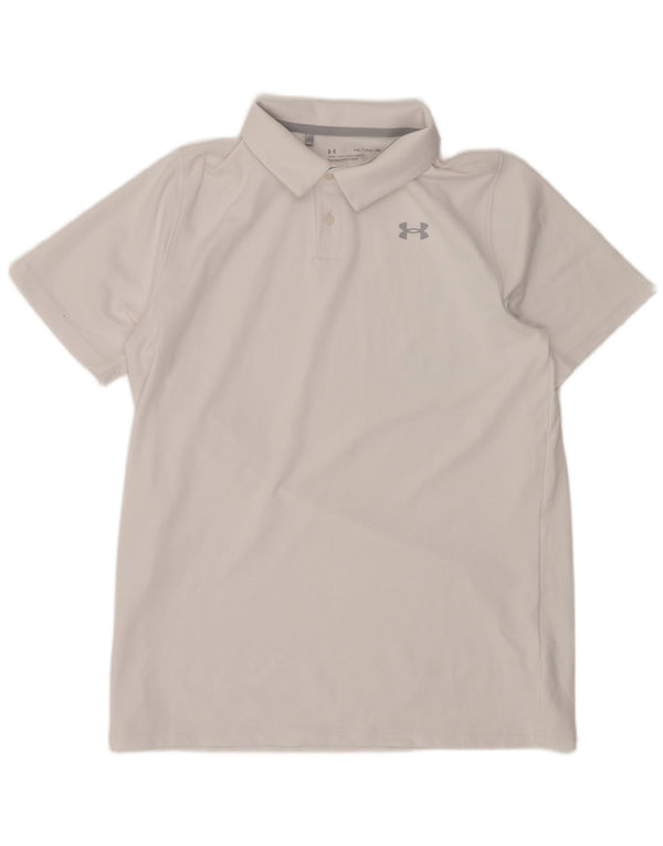 Polo da ragazzo Under Armour 13-14 anni XL poliestere bianco