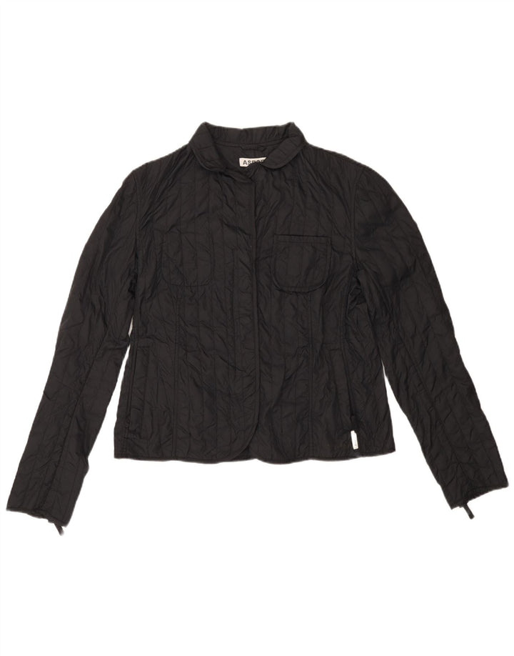 ASPESI Giacca imbottita da donna UK 18 XL Nera in poliammide
