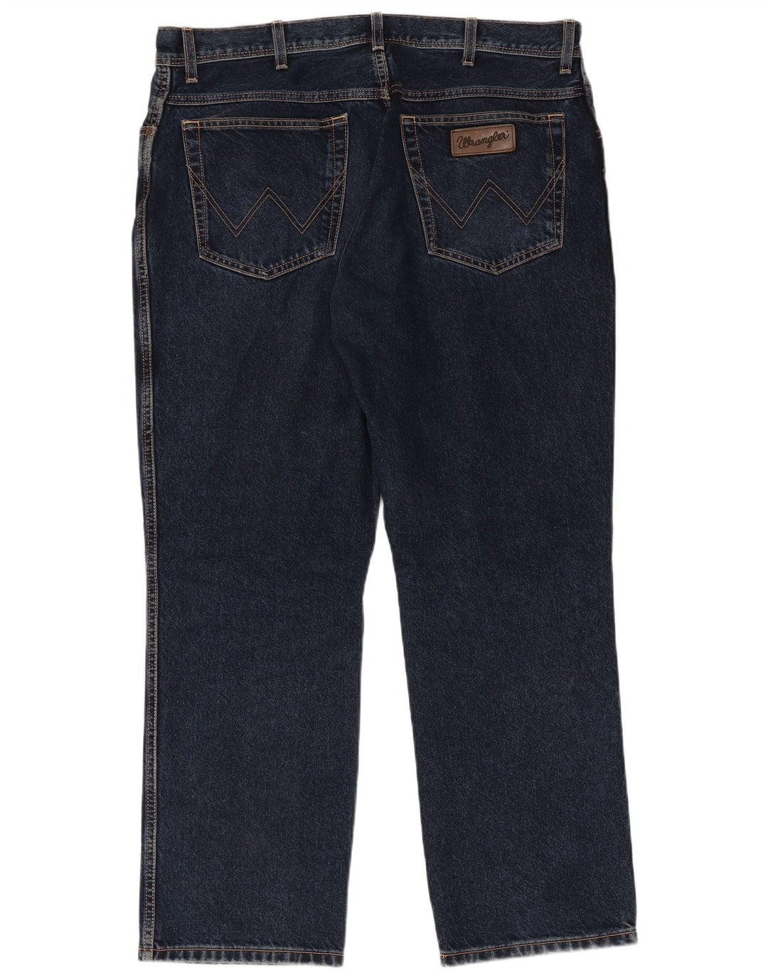 Jeans dritti da uomo WRANGLER W38 L30 cotone blu navy
