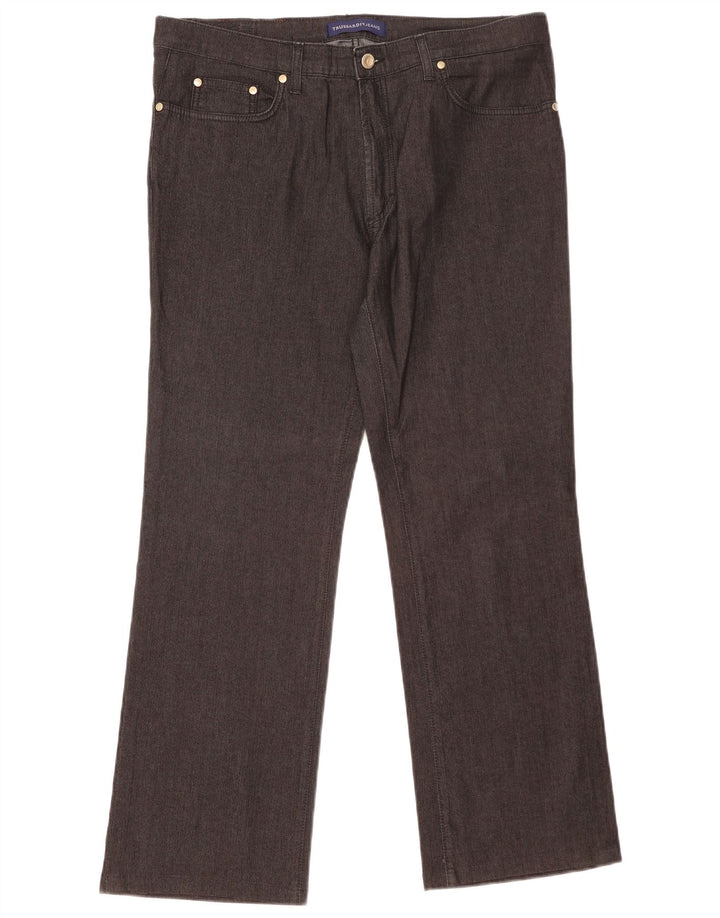 Jeans Trussardi Donna Bootcut W34 L29 Cotone Nero