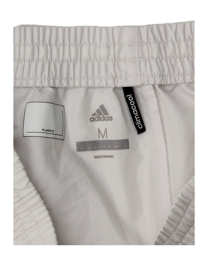 Pantaloncini sportivi Adidas Climacool da uomo di colore bianco medio in poliestere