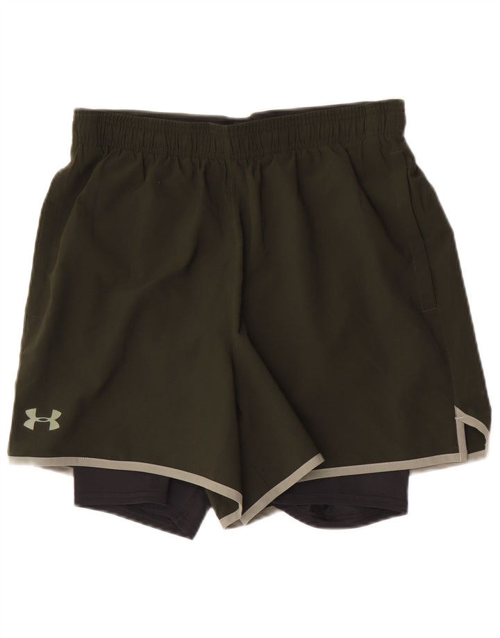 Pantaloncini sportivi Under Armour da uomo Heat Gear medio cachi