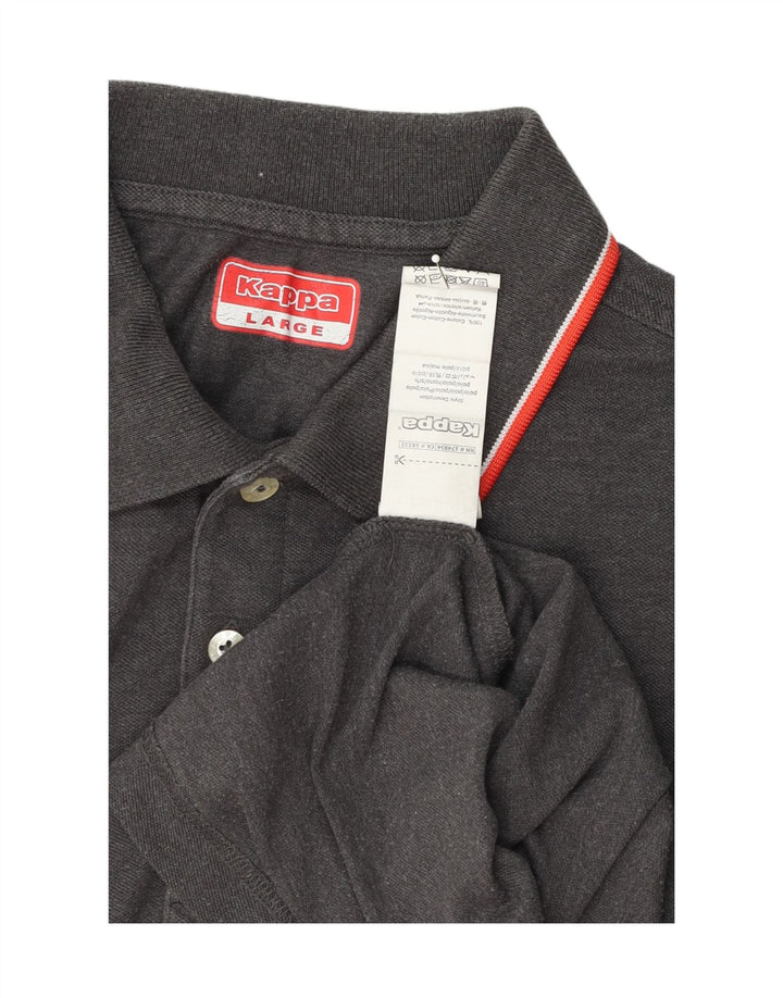 FILA Mens Polo Shirt Large Grey Cotton Vintage Fila and Second-Hand Fila from Messina Hembry 