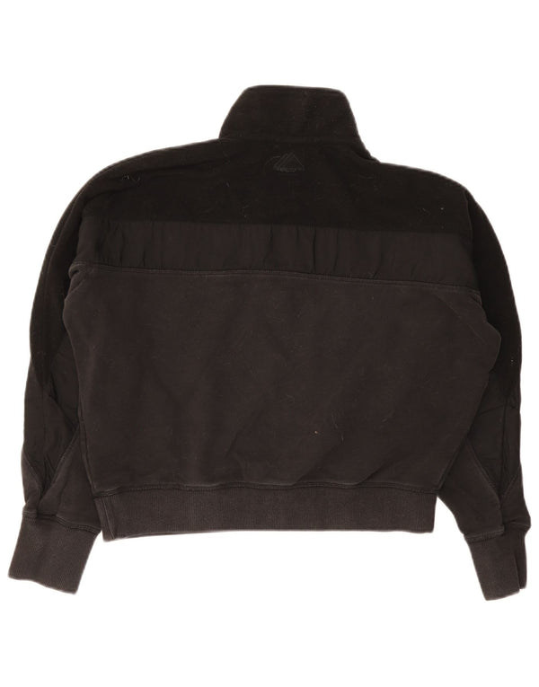 Felpa corta da donna oversize Superdry, taglia UK 12, media, nera