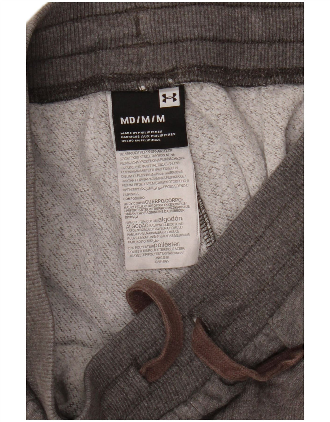 Pantaloni da tuta da uomo Under Armour Joggers in cotone grigio medio