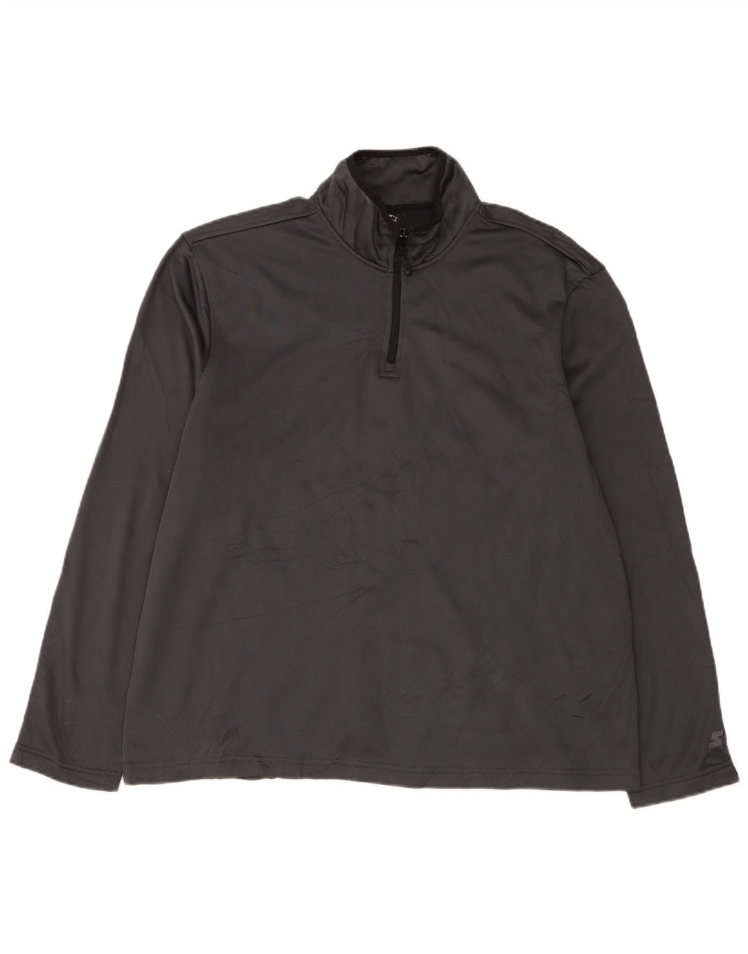Top da tuta pullover con zip e collo da uomo G-Star XL poliestere grigio