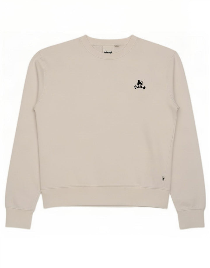 Felpa da uomo Money Maglione in cotone bianco medio