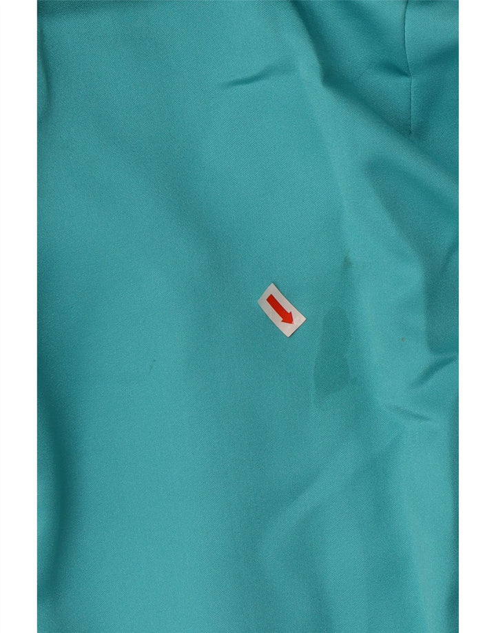 Camicetta da donna a maniche corte corta VINTAGE EU 40 poliestere blu medio