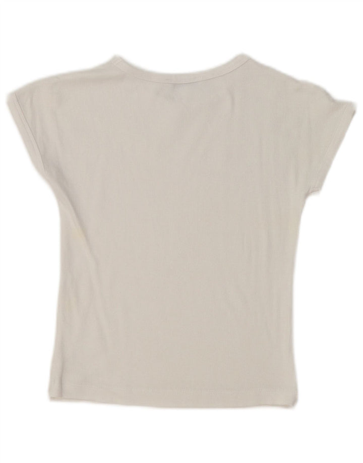 T-shirt Zara da donna Top UK 10 piccola bianca