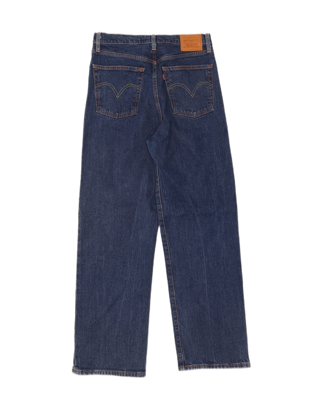 Jeans dritti a gabbia toracica da donna LEVI'S W30 L29 cotone blu