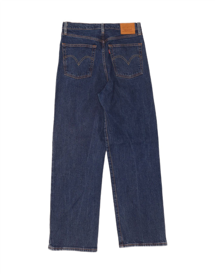 Jeans dritti a gabbia toracica da donna LEVI'S W30 L29 cotone blu