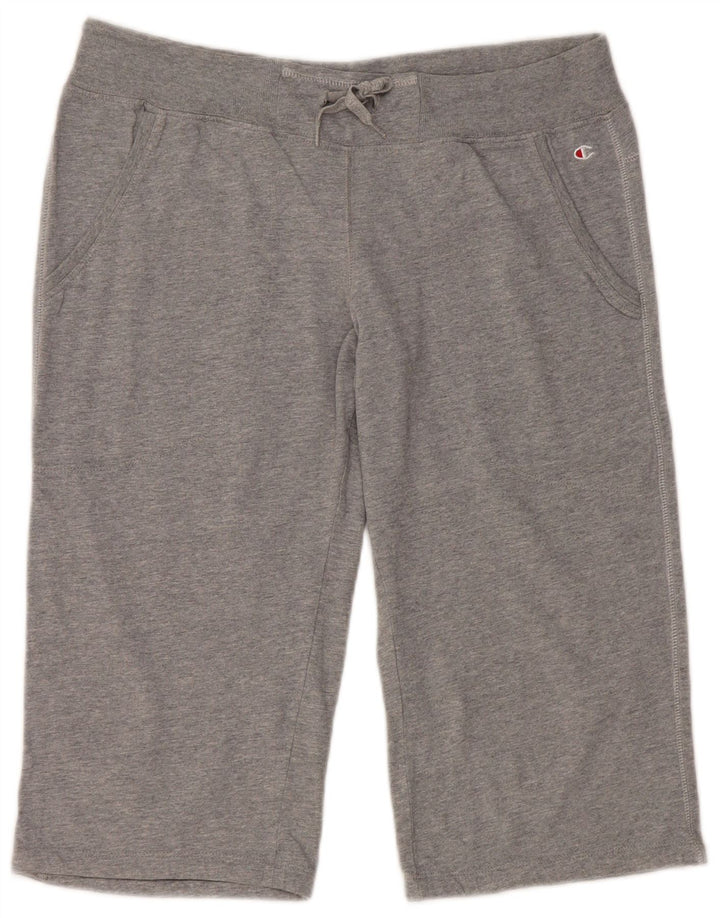 CHAMPION Pantaloncini sportivi Bermuda Heritage Classics da donna UK 16 Large Grigio
