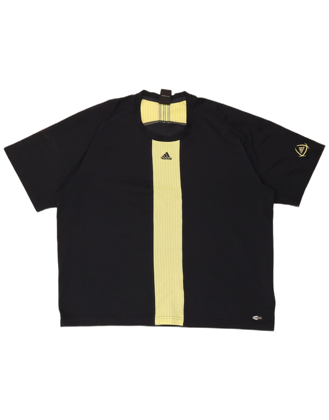 T-shirt ADIDAS da uomo Climacool 2XL Poliestere color block nero