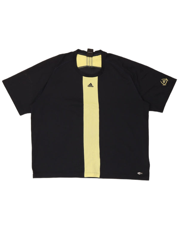 T-shirt ADIDAS da uomo Climacool 2XL Poliestere color block nero