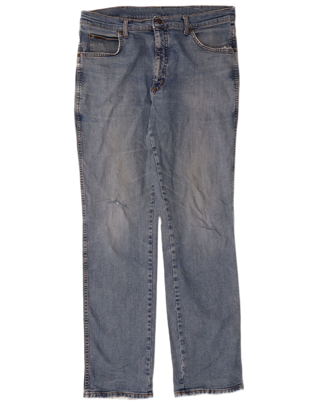 Jeans dritti da uomo Wrangler W36 L34 cotone blu classico